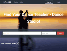 Tablet Screenshot of danceark.com